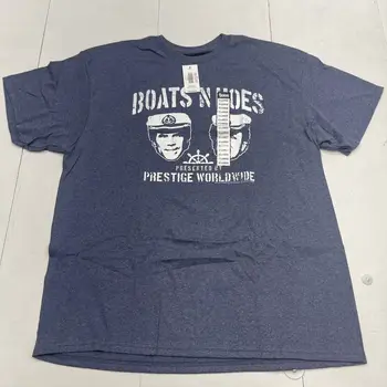 Голубая футболка Step Brothers с коротким рукавом Boats & Hoes взрослого размера XL NEW Prestige