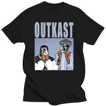 OutKast Футболка OutKast Рэп Хип Хоп 90 х Ретро Винтажная футболка Новая Повседневная мужская Женская футболка 0