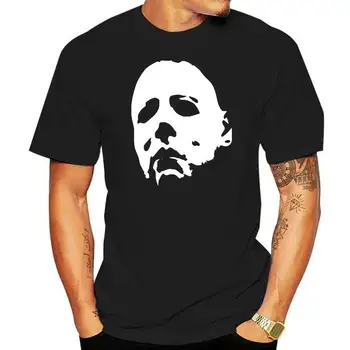 Новый Хэллоуин - футболка Майкла Майерса, футболка из 100% хлопка, модная черная футболка с коротким рукавом 2024 года.