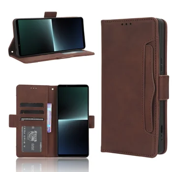 Слот для карт Бумажник Нескользящий Держатель Для Sony Xperia 1 10 V 1 5 10 IV 2023 XQDQ62/B XQ-DQ72 Кожаный Чехол Для Защиты от падения