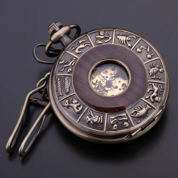 мужские механические часы антикварный брелок карманные часы-скелет с римскими цифрами аналоговый дисплей модная цепочка BOAMIGO горячие подарочные часы 1